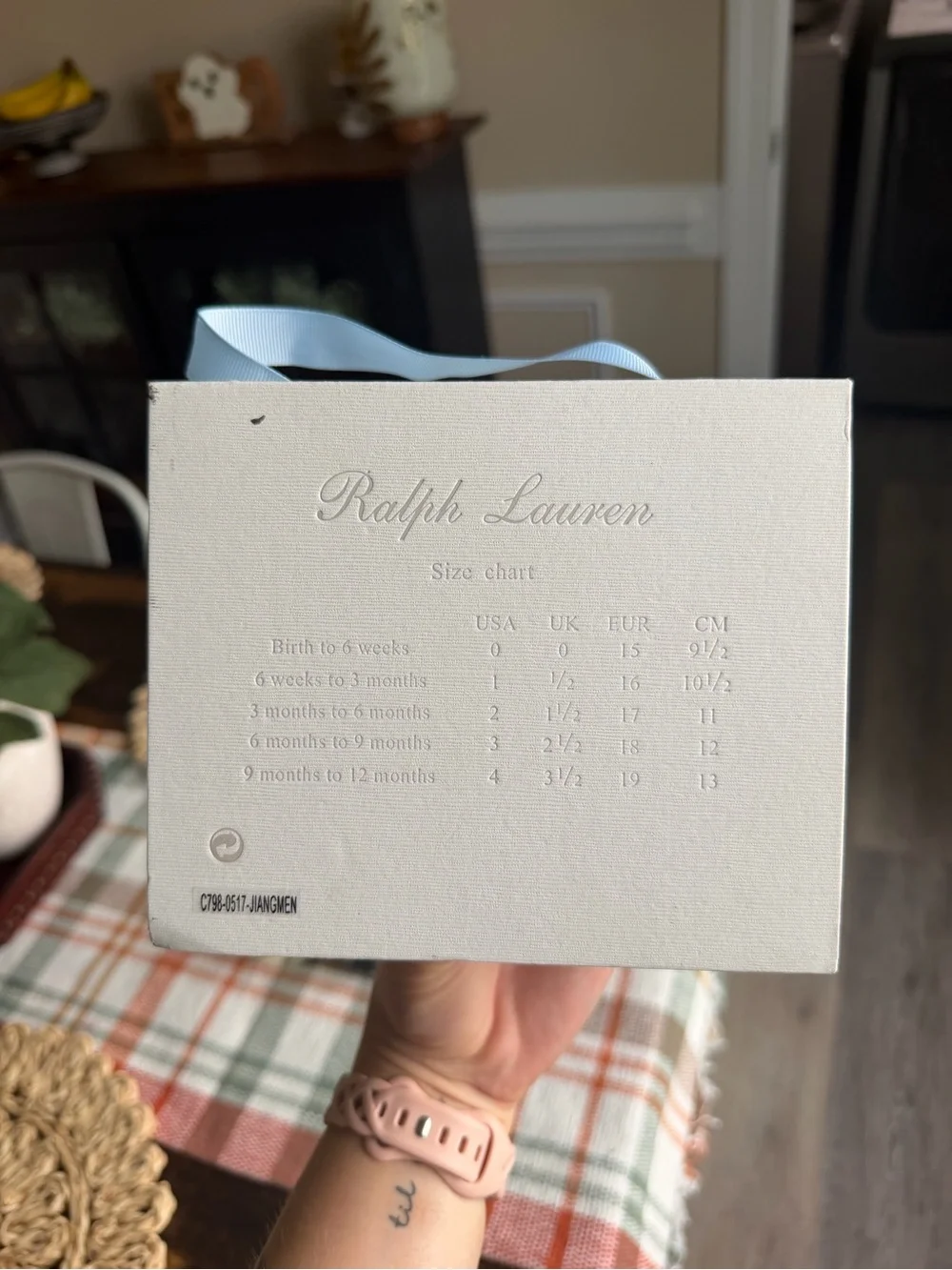 Ralph Lauren Gold Baby Slip-On Shoes Size 2 (3-6 months)